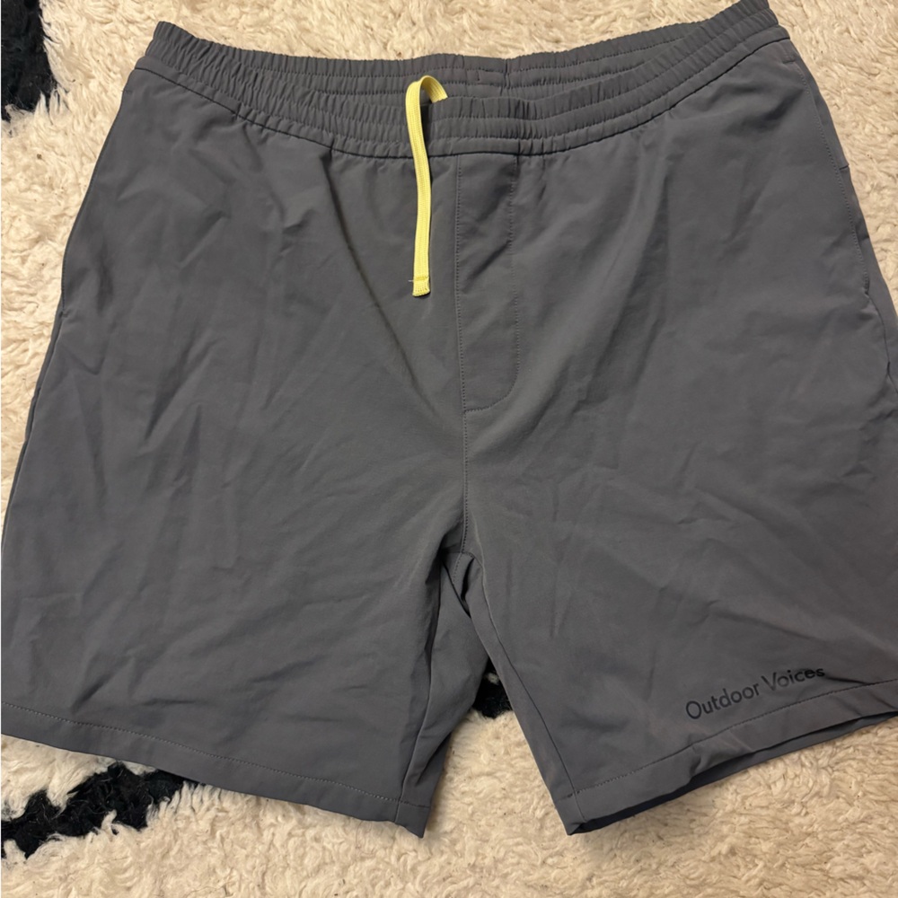 Gray Outdoor Voices shorts